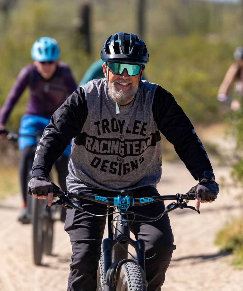 jim riding his mountain bike